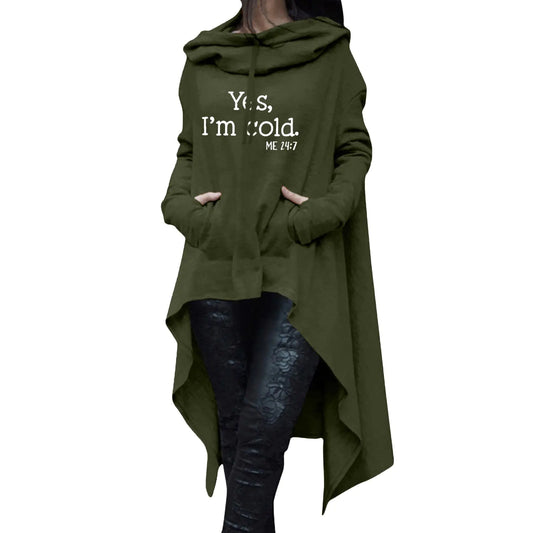 Autumn & Winter Halloween Hoodie | Cozy Cotton Mid-Length Pullover