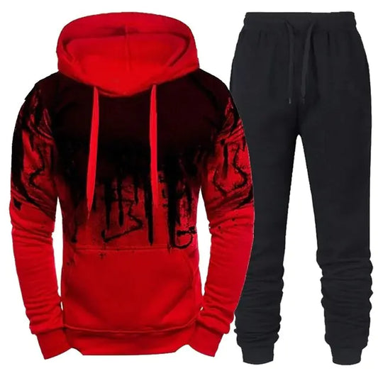 Tracksuit Hoodie and Pants Set.