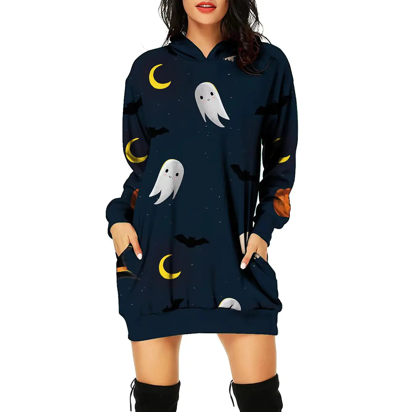 Women’s Halloween Print Dress | Spooky Party Outfit