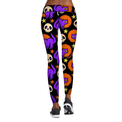 Women’s Halloween Leggings | Printed Yoga Pants for Fitness & Fall