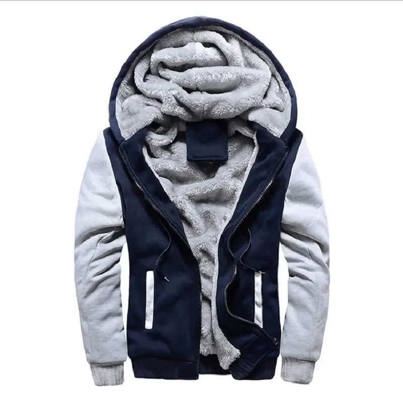 Men's Hoodie Baseball Jacket for Fall & Winter.