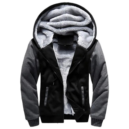 Men's Hoodie Baseball Jacket for Fall & Winter.