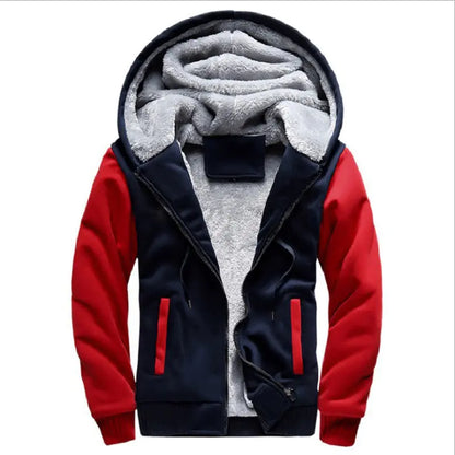 Men's Hoodie Baseball Jacket for Fall & Winter
