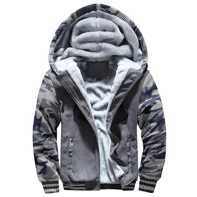 Men's Hoodie Baseball Jacket for Fall & Winter