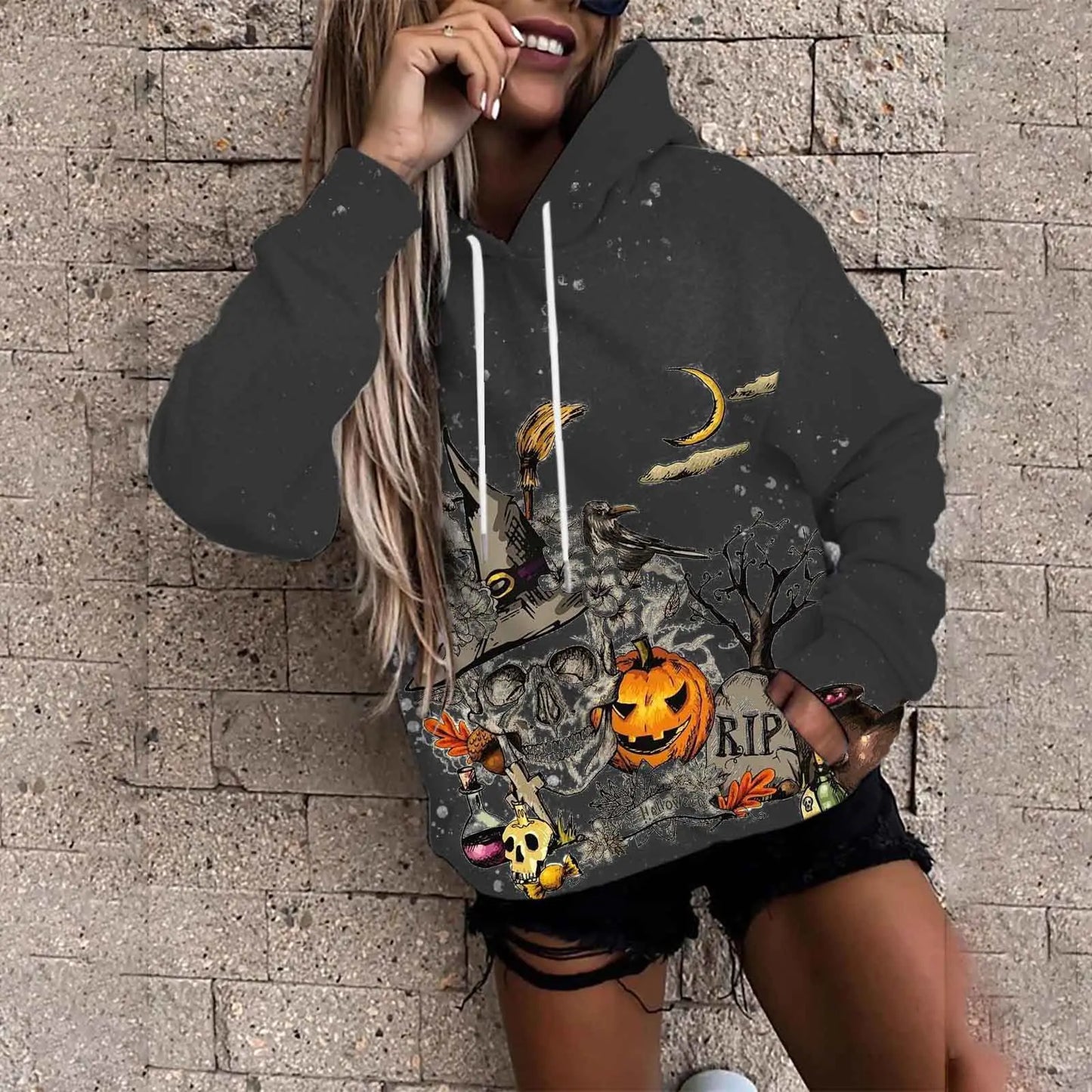 Women’s Halloween Padded Sweater | Plus Size Fall Fashion Top