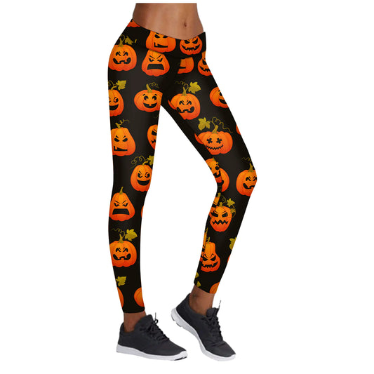 Women’s Halloween Leggings | Printed Yoga Pants for Fitness & Fall