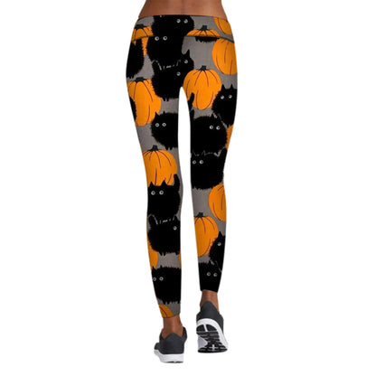 Women’s Halloween Leggings | Printed Yoga Pants for Fitness & Fall