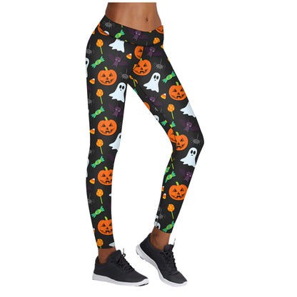 Women’s Halloween Leggings | Printed Yoga Pants for Fitness & Fall