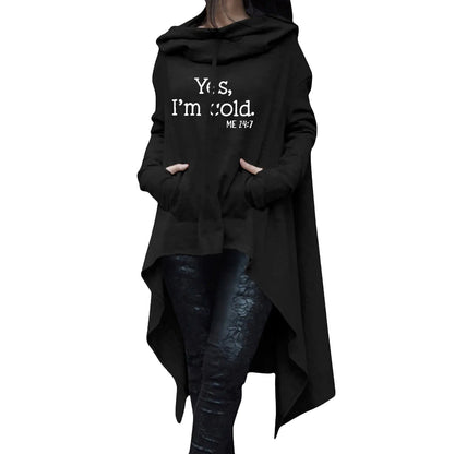 Autumn & Winter Halloween Hoodie | Cozy Cotton Mid-Length Pullover