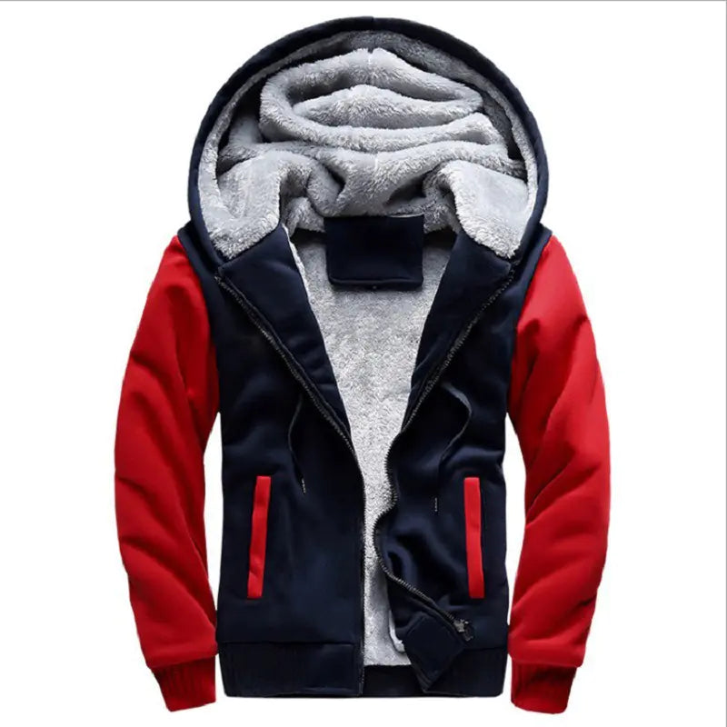 Men's Hoodie Baseball Jacket for Fall & Winter.