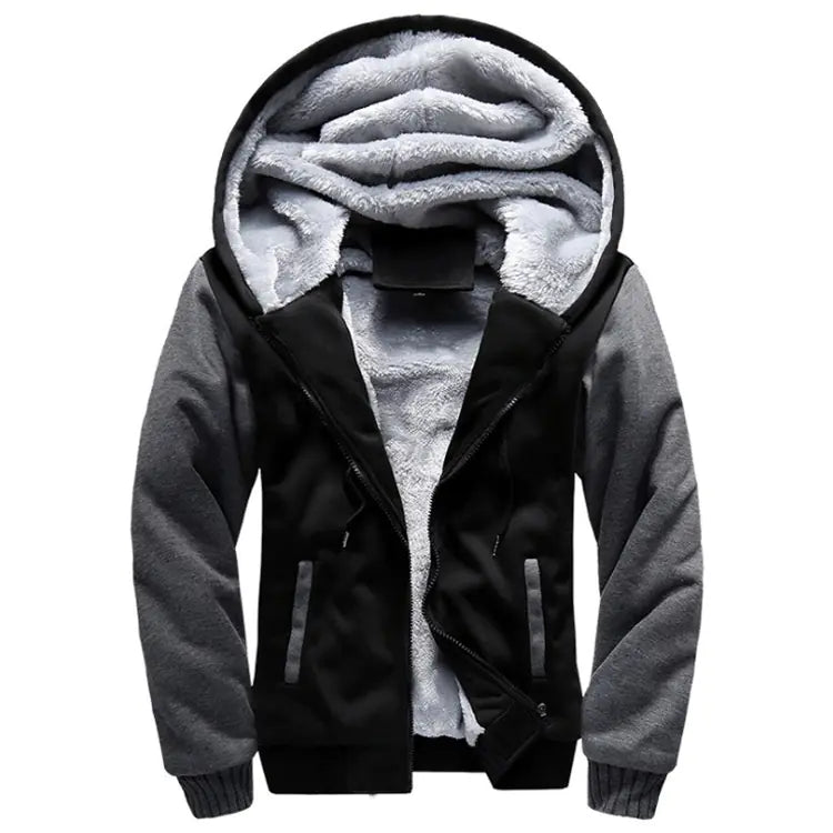 Men's Hoodie Baseball Jacket for Fall & Winter