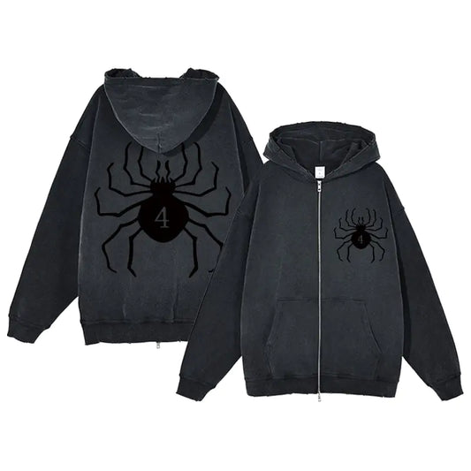 Print Zipper Hoodies.